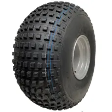 25x12.00-9 Knobby ATV Quad Tyre Wanda P318 4ply Gator Tire 4 Stud 100mm PCD Rim