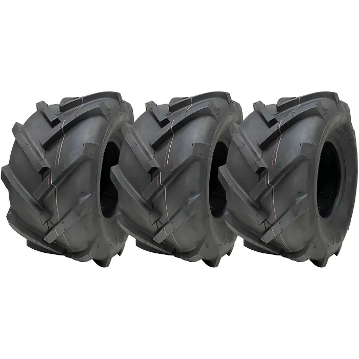 18x9.50-8 Open Centre Tyres Cleated Rotovator Industrial Wanda P328 (Set of 3)