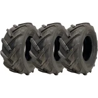 16x6.50-8 Open Centre Tyres Cleated Lug Industrial Plant Wanda P328 (Set of 3)