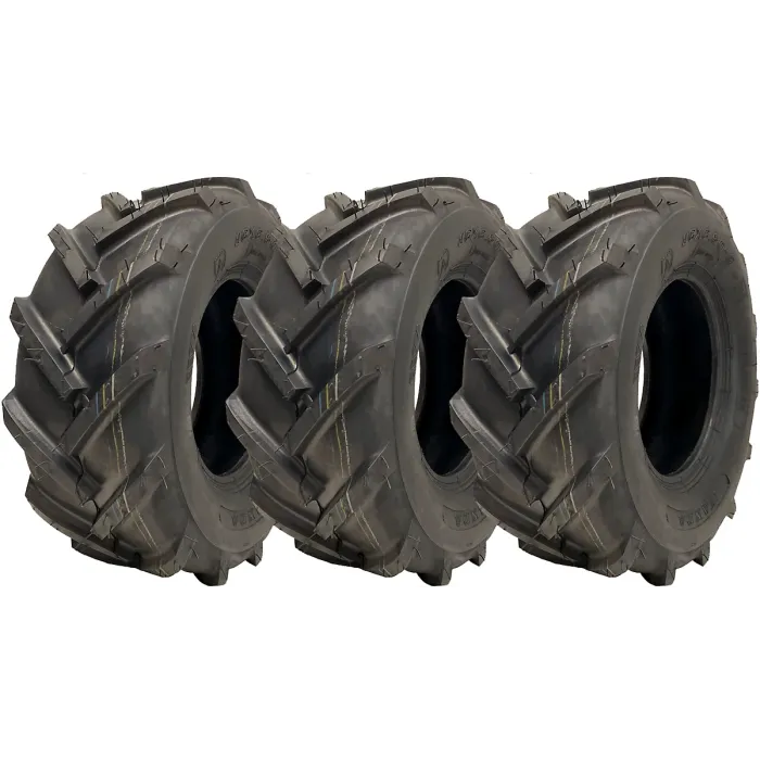 16x6.50-8 Open Centre Tyres Cleated Lug Industrial Plant Wanda P328 (Set of 3)