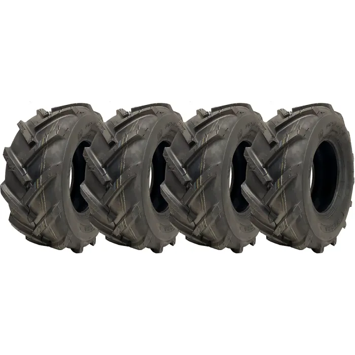 16x6.50-8 Open Centre Tyres Cleated Lug Industrial Plant Wanda P328 (Set of 4)