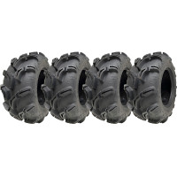 25x10.00-12 6ply ATV 255/65-12 Tyres WU24 OBOR Scoprio 50J Road Legal (Set of 4)