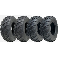 25x10.00-12 & 25x8.00-12 ATV Tyres 4ply P3080 OBOR Pinacle Road Legal (Set of 4)