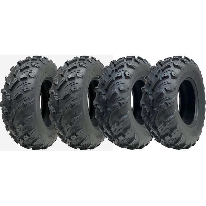25x10.00-12 & 25x8.00-12 ATV Tyres 4ply P3080 OBOR Pinacle Road Legal (Set of 4)