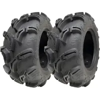 25x10.00-12 6ply ATV 255/65-12 Tyres WU24 OBOR Scoprio 50J Road Legal (Set of 2)