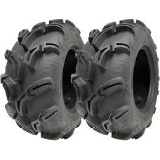 25x10.00-12 6ply ATV 255/65-12 Tyres WU24 OBOR Scoprio 50J Road Legal (Set of 2)