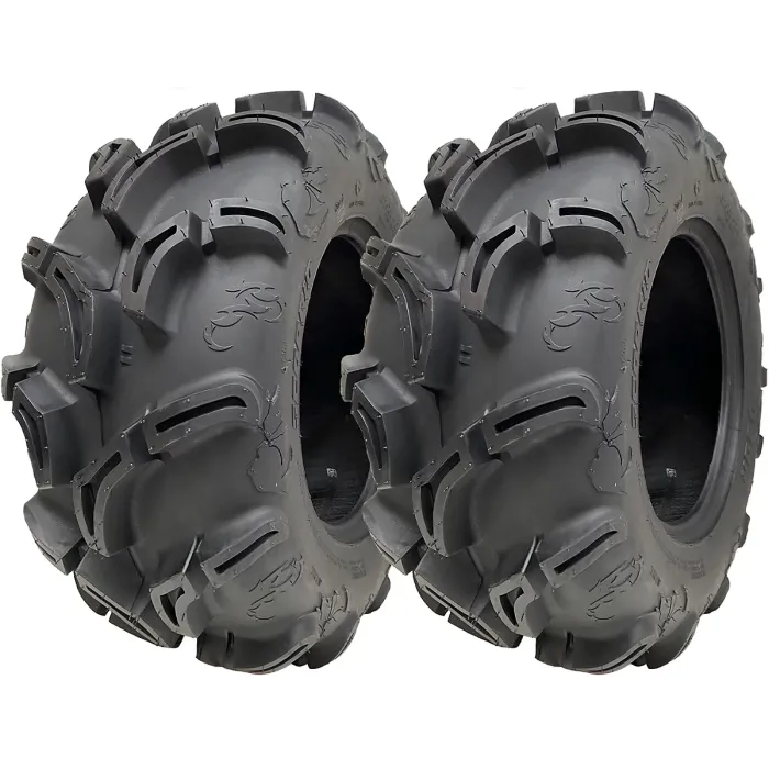 25x10.00-12 6ply ATV 255/65-12 Tyres WU24 OBOR Scoprio 50J Road Legal (Set of 2)