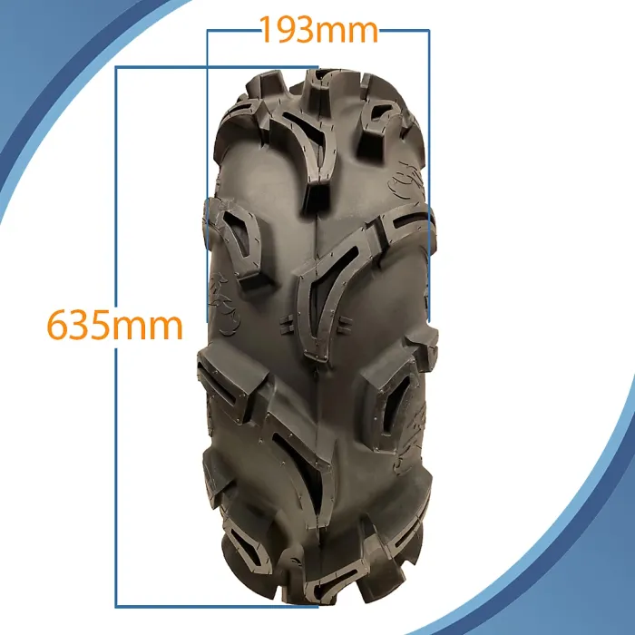 25x8.00-12 (205/80-12) 6ply ATV Tyre WU23 OBOR Scoprio 43J E-Marked Road Legal