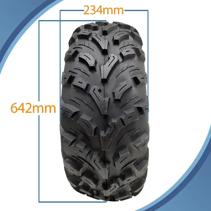 25x10.00-12 (255/65-12) 4ply ATV Tyres P3080 OBOR Pinacle Road Legal (Set of 2)