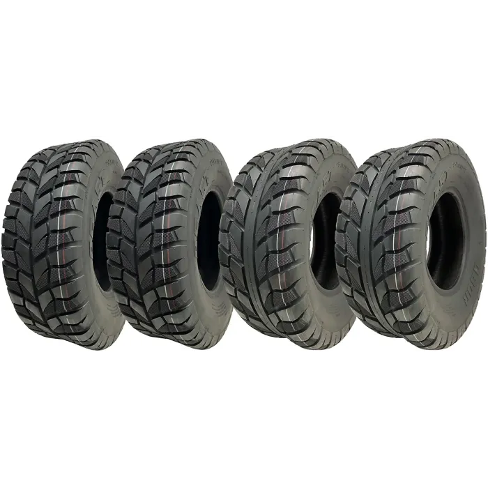25x10.00-12 & 25x8.00-12 ATV Tyres 6ply WP08 OBOR Beast Road Legal (Set of 2&2)