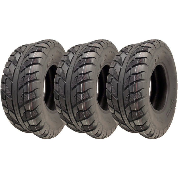 25x10.00-12 (255/65-12) ATV Tyres 6ply WP08 OBOR Beast 54N Road Legal (Set of 3)
