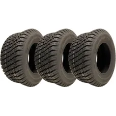 16x6.50-8 Lawnmower Tyres 4ply Turf Grass Wanda P332 Road Legal 280kg (Set of 3)