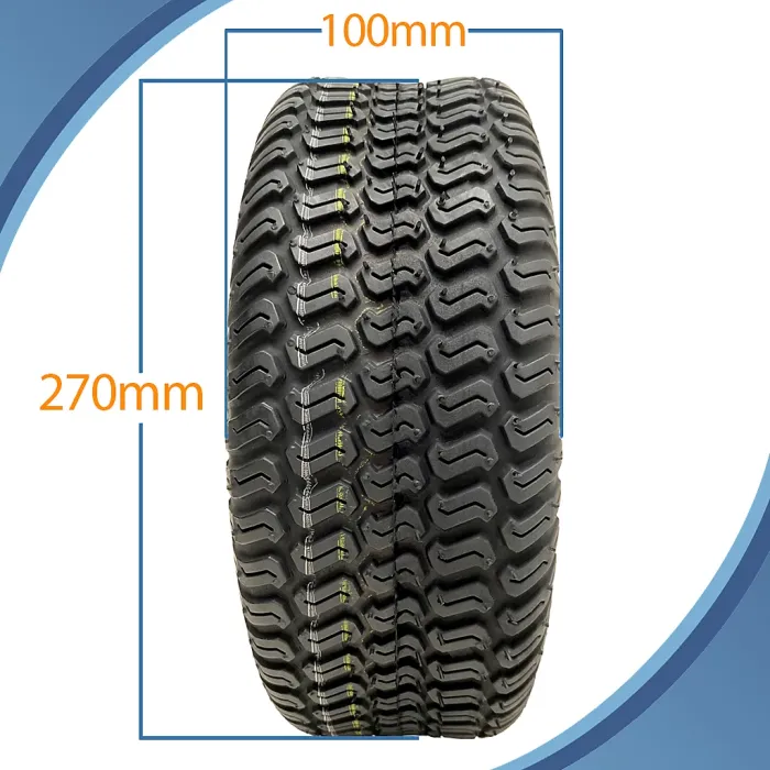 11x4.00-4 Lawn Mower Tyres 4ply Multi Turf Ride on Mower Grass Wanda (Set of 3)