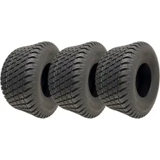 18x9.50-8 Lawnmower Grass Multi Turf Tyres 6ply Tubeless Wanda P332 (Set of 3)