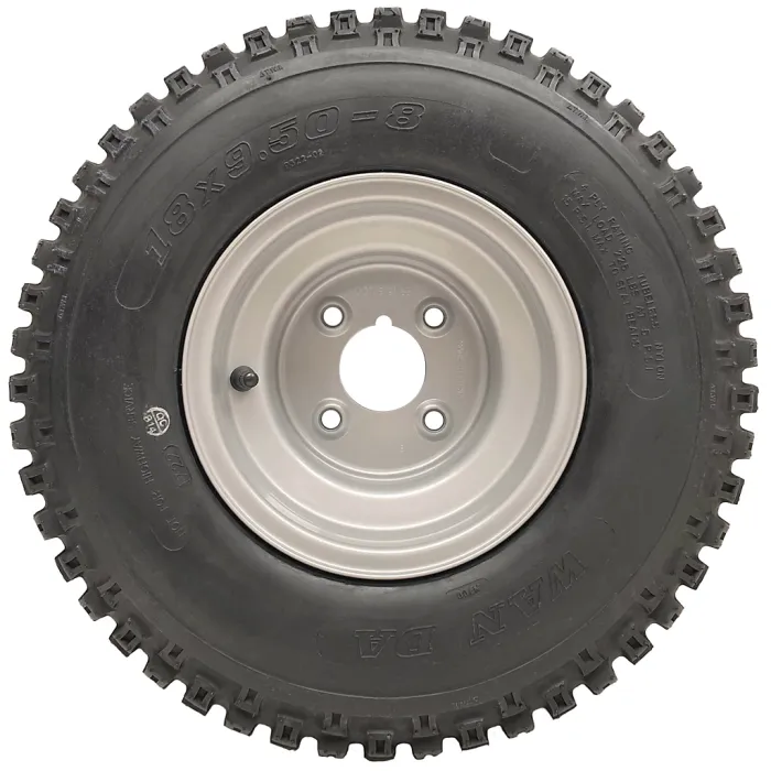 18x9.50-8 ATV Knobby Tyres Fitted on 4 Stud 4 Inch PCD Rim Wanda P322 (Set of 2)