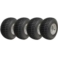 18x9.50-8 ATV Knobby Tyre Fitted on 4 Stud 100mm PCD Rim Wanda P322 (Set of 4)