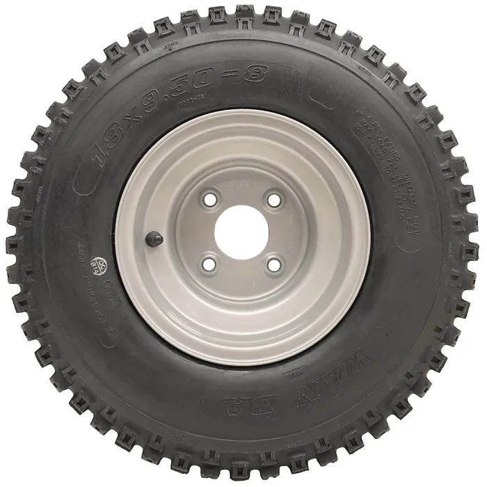 18x9.50-8 ATV Knobby Tyre Fitted on 4 Stud 100mm PCD Rim Wanda P322 (Set of 3)