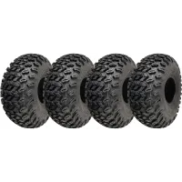 22x11.00-8 Utility ATV Tyres Grass Mower 4ply Road Legal Wanda P334 (Set of 4)