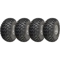 22x11.00-8 Utility ATV Tyre P334 Grass Wheel 4ply 100mm PCD Steel Rim (Set of 4)