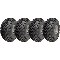 22x11.00-8 Utility ATV Tyre P334 Grass Wheel 4ply 100mm PCD Steel Rim (Set of 4)