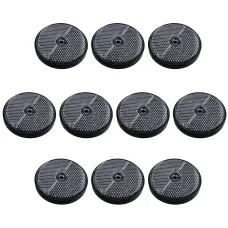 Clear Round Front Reflector White Pack of 10 for Trailers Fence Gate Posts TR069