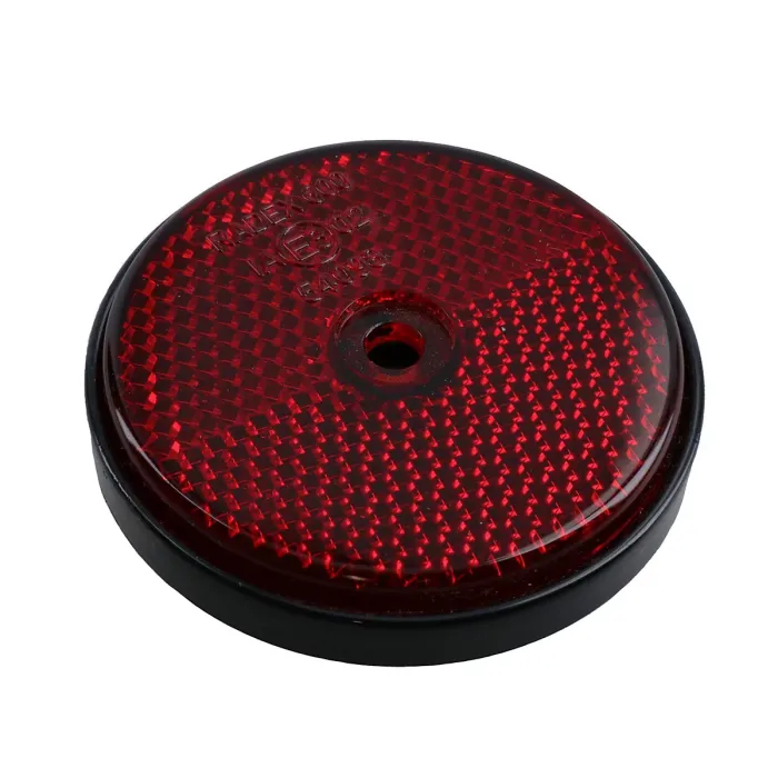 Red Round Rear Reflector Pack of 4 for Trailers Fence Gate Posts TR072