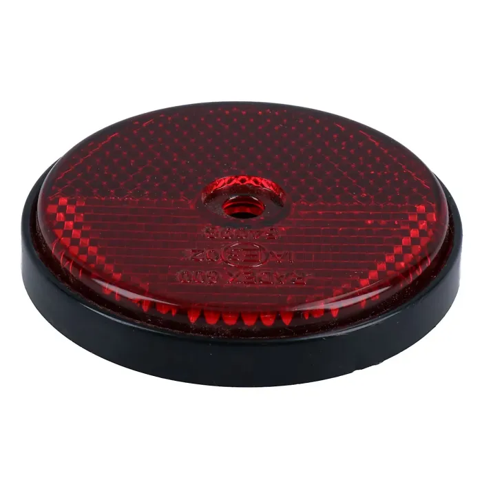 Red Round Rear Reflector Pack of 4 for Trailers Fence Gate Posts TR072