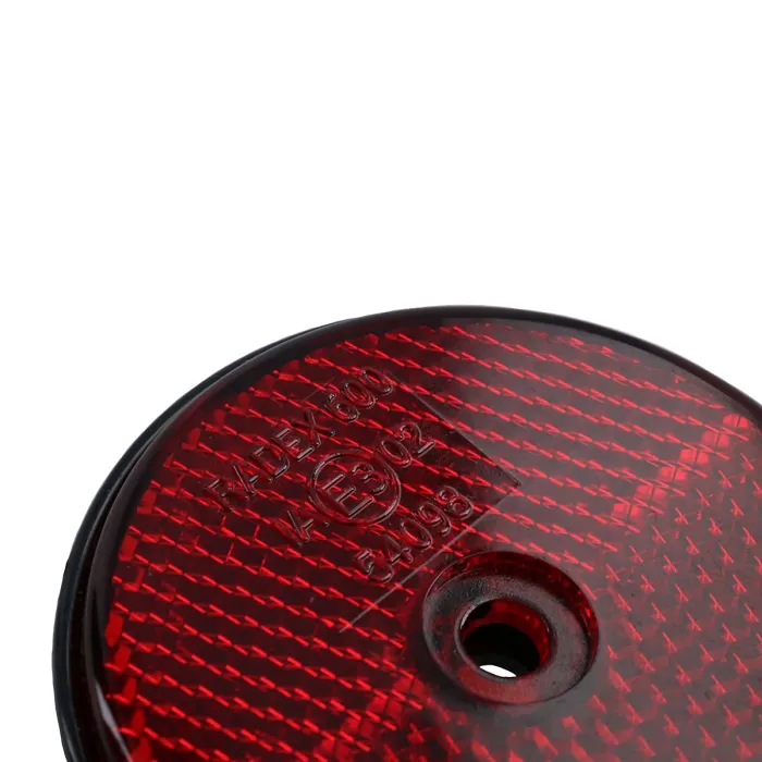 Red Round Rear Reflector Pack of 4 for Trailers Fence Gate Posts TR072