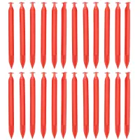 24pc Heavy Duty Plastic Tent Awnings Marquees Pegs For Camping 220mm Long