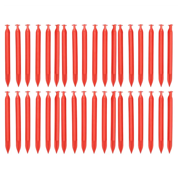 36pc Heavy Duty Plastic Tent Awnings Marquees Pegs For Camping 220mm Long