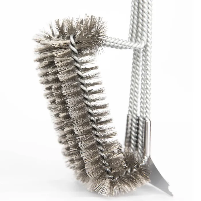 SHATCHI BBQ Cleaning, Scraper Stainless Steel Bristles-Barbecue Wire Brush Grate Cleaner
