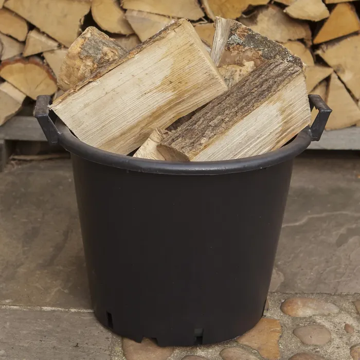 YouGarden 3 x Heavy Duty 50 Litre Plant Pots, 50cm Diameter - Plastic Planters for Outdoor Plants, Large Containers for Gardens, P