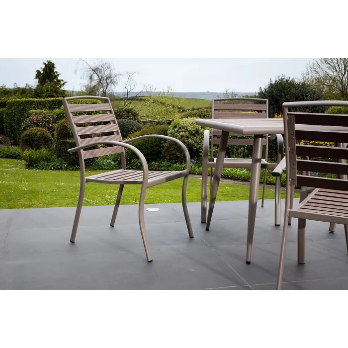 Ashdown 130cm x 70cm Outdoor Patio Table and 4 Chair Set