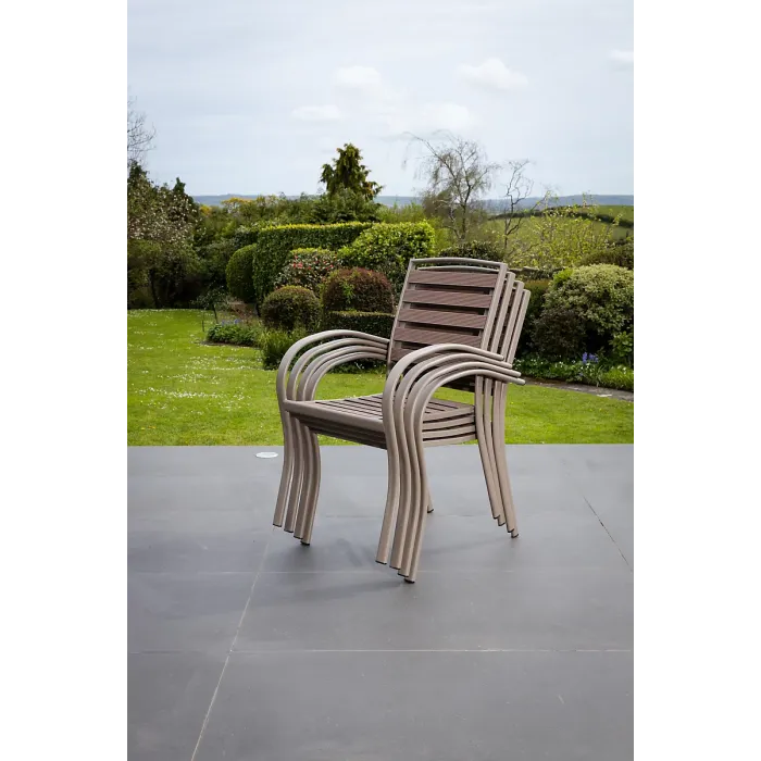 Ashdown 130cm x 70cm Outdoor Patio Table and 4 Chair Set