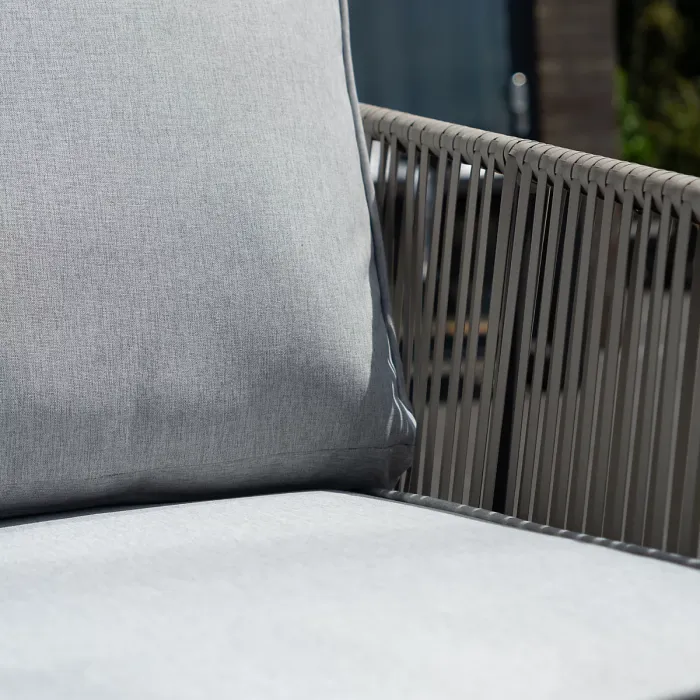 Sartene Outdoor Dining Set - Corner Sofa, Dining Table, 2 x Stools