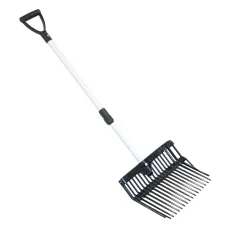 Coco Equestrian Horse Bedding Manure Stable Fork with Telescopic Handle