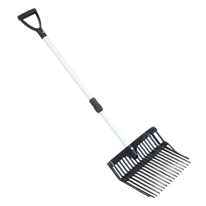 Coco Equestrian Horse Bedding Manure Stable Fork with Telescopic Handle