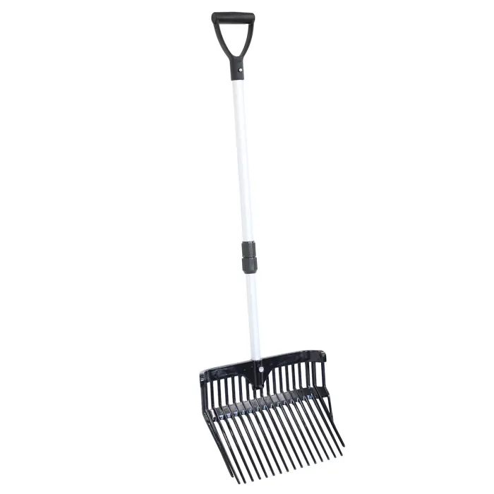 Coco Equestrian Horse Bedding Manure Stable Fork with Telescopic Handle