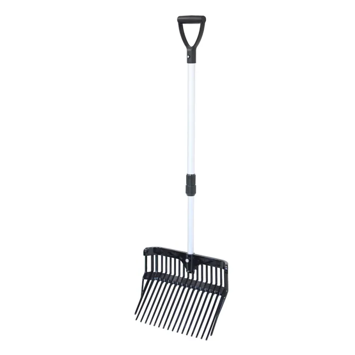 Coco Equestrian Horse Bedding Manure Stable Fork with Telescopic Handle