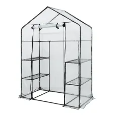 Oypla 3-Tier 4 Shelf Mini Walk-in Growhouse Garden Greenhouse