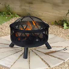 Neo Black Heater Fire Pit Bowl