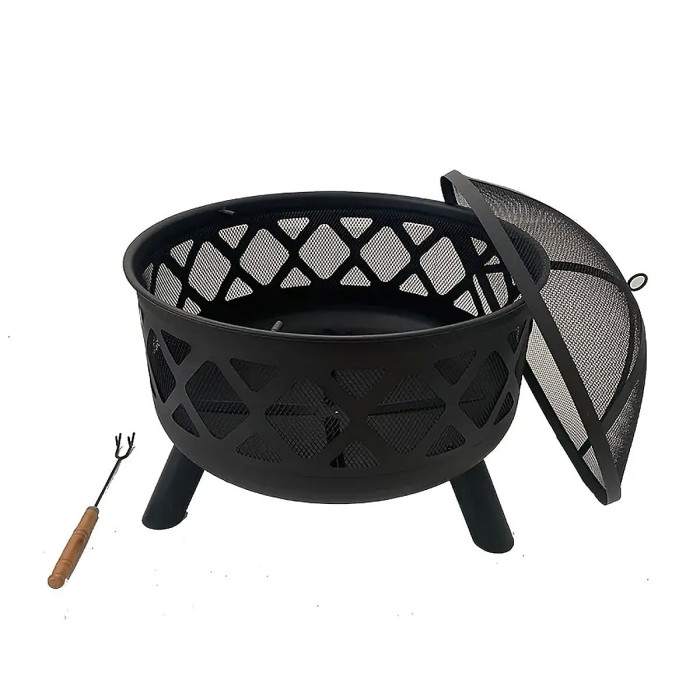 Neo Black Heater Fire Pit Bowl