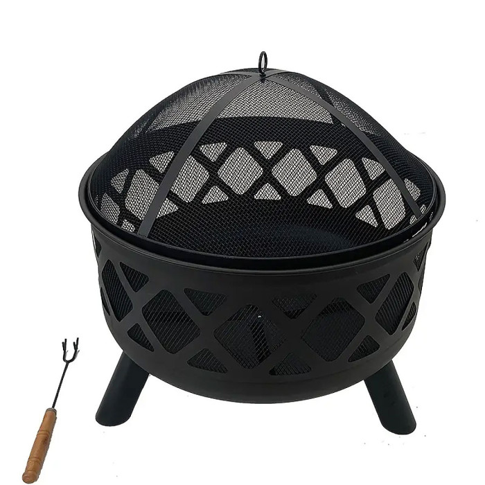 Neo Black Heater Fire Pit Bowl