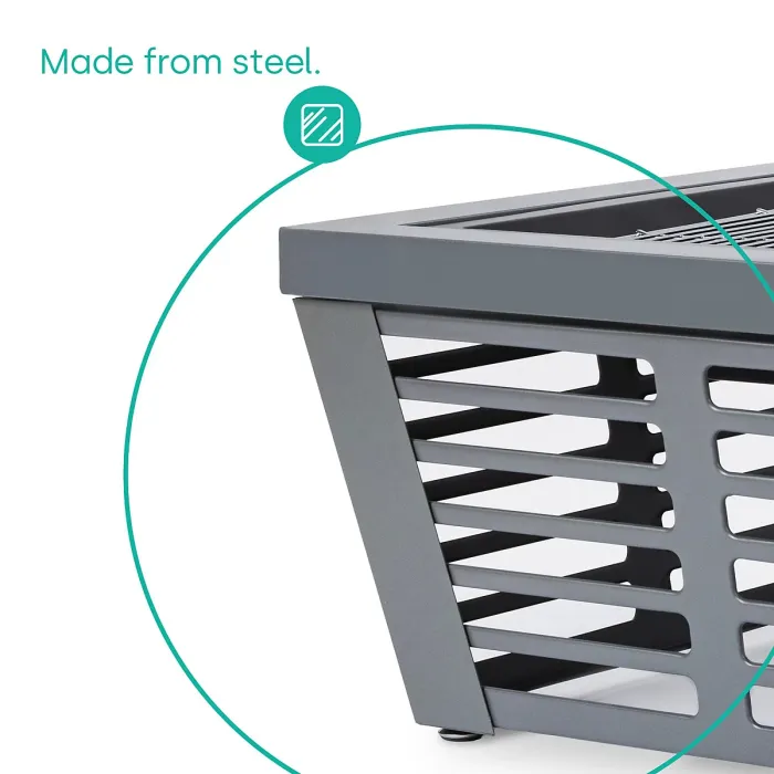 LIVIVO Veneziano Steel Fire Pit & Grill