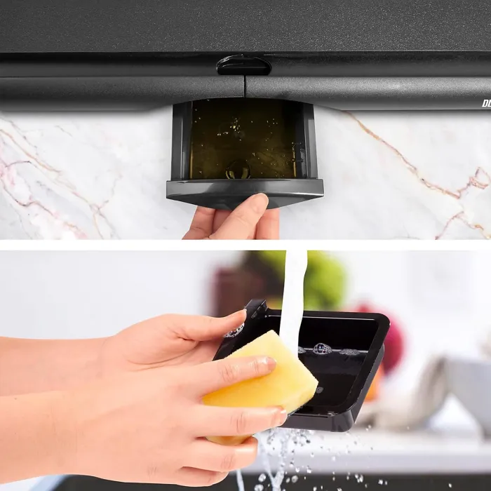 Duronic Teppanyaki Grill Plate GP20, Large Non-Stick Griddle, Countertop Electric Pan, 52x27cm Indoor BBQ, Adjustable Temperature