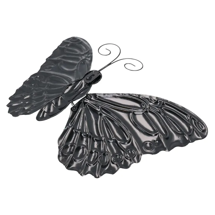 Large 3D Blue Metal Butterfly Garden/Home Wall Art Ornament 8X24X36cm