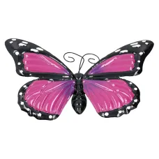 Large 3D Purple Metal Butterfly Garden/Home Wall Art Ornament 8x24x36cm