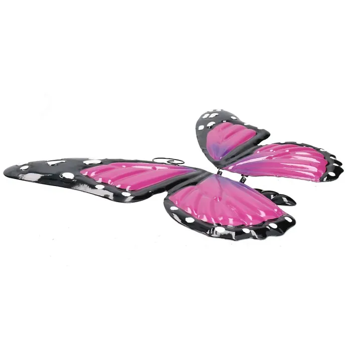 Large 3D Purple Metal Butterfly Garden/Home Wall Art Ornament 8x24x36cm