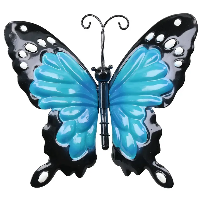 Set of 4 Metal Small 3D Butterflies Garden/Home Wall Art Size Of Each:7x12x14cm