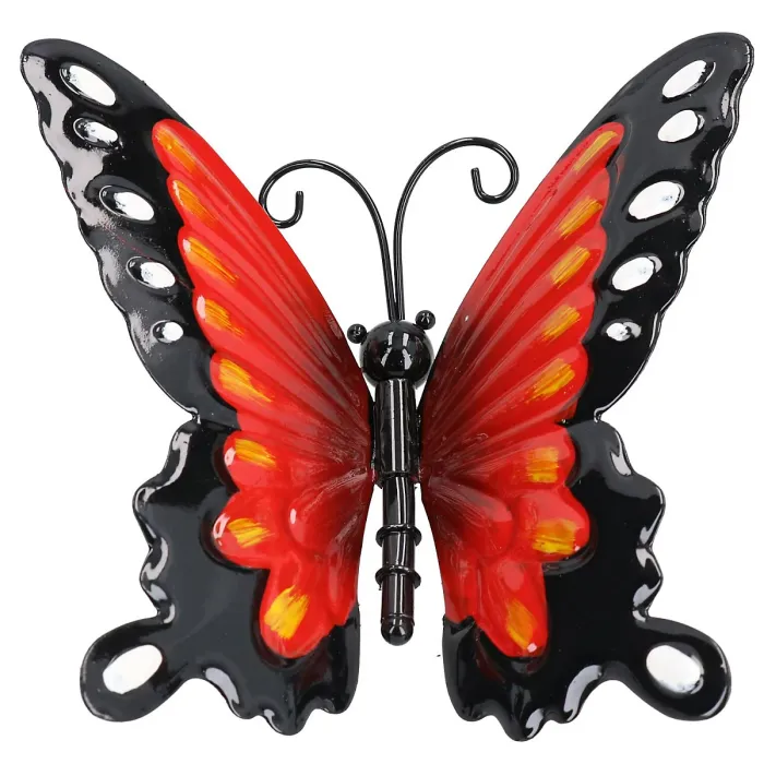 Set of 4 Metal Small 3D Butterflies Garden/Home Wall Art Size Of Each:7x12x14cm